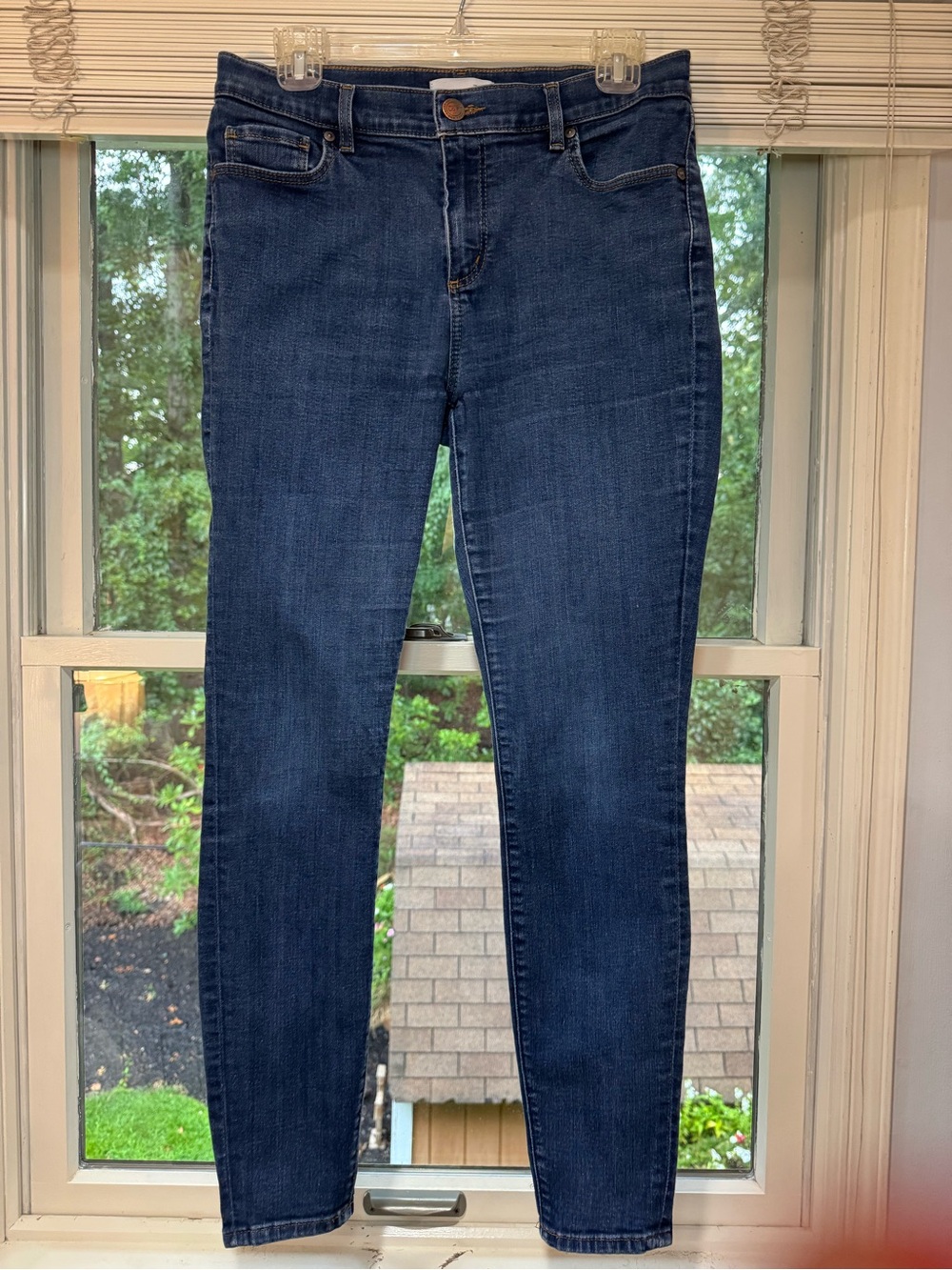 LOFT Dark Blue Skinny Jeans